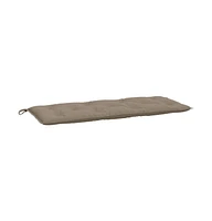 Garden Bench Cushions 2 pcs Taupe 47.2"x19.7"x2.8" Oxford Fabric