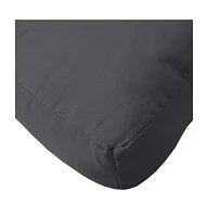 Pallet Cushions 3 pcs Melange Anthracite Fabric