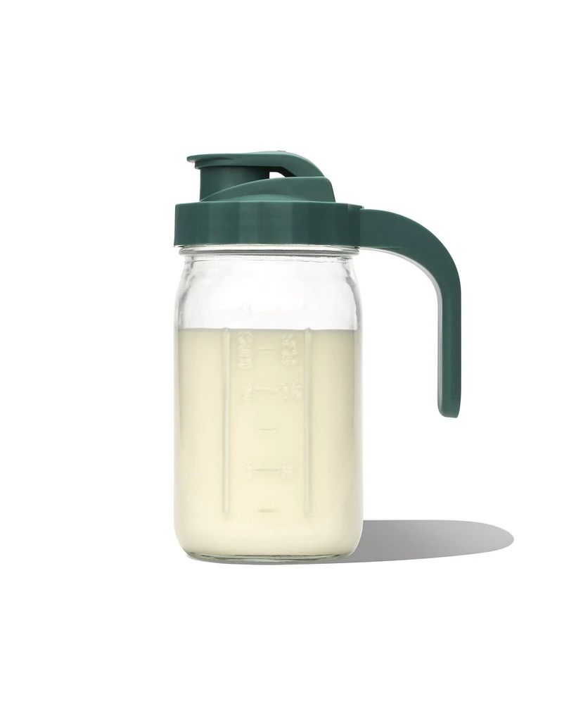 Willow Glass Milk Pitcher