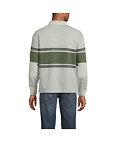 Lands' End Men's Long Sleeve Overdye Rugby Shirt