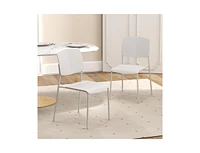 Modern Dining Chair Set of 2 Sleek and Durable Seating for Room or Kitchen