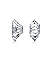 Bling Jewelry Minimalist Chevron Ear Cuff Cartilage Clip Wrap Helix Non-Pierced 14K Gold Plated