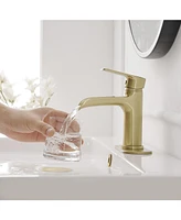 Waterfall Single Handle Hole Low-Arc Modern Bathroom Faucet