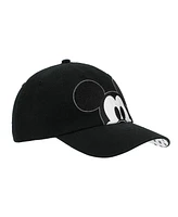 Disney Men's Peekaboo Mickey Black Unstructured Baseball Cap