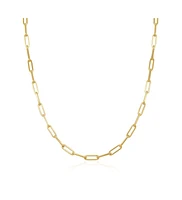 The Lovery Large Paperclip Link Chain Necklace 14K Gold inches