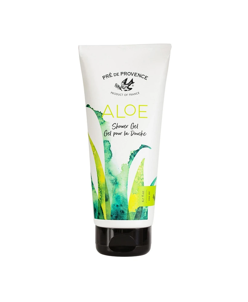 Pre de Provence Aloe Shower Gel, 6.7 oz., Aloe & Cucumber