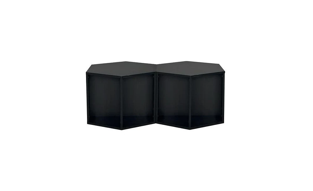 Hexagonal Coffee Table, Side Table & Nightstand – Modern Accent Table for Living Room & Bedroom