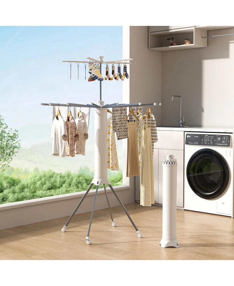 Foldable and Portable 2-Tier Drying Rack