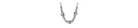 2028 Silver-Tone Horse Blue Crystal Necklace