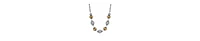 2028 Two-Tone Filigree Bead Collar Necklace