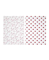 Love Heart Cotton Kitchen Towel Set of 2