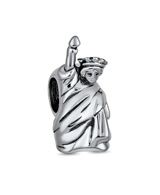Bling Jewelry Statue Of Liberty Charm Bead Sterling Silver European Bracelet Travel Souvenir