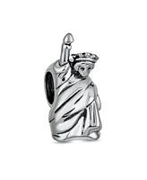 Bling Jewelry Statue Of Liberty Charm Bead Sterling Silver European Bracelet Travel Souvenir
