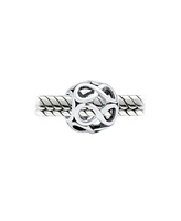 Bling Jewelry Valentine Heart Knot Charm Bead Sterling Silver for European Bracelet