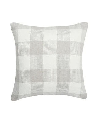 18" x 18" Franklin Pebble Gingham Check Woven Throw Pillow