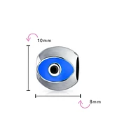 Bling Jewelry Spiritual Lucky Blue Evil Eye Charm Bead for European Bracelet Sterling Silver Core