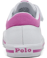 Polo Ralph Lauren Little Girls Elmwood Fastening Strap Casual Sneakers from Finish Line