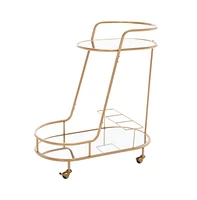 Midas 2 Tier Oval Bar Cart