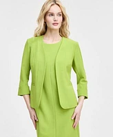 Kasper Womens Cardigan Sheath Dress Regular Petite