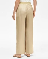 I.n.c. International Concepts Women's Satin Pull-On Wide-Leg Pants, Exclusively at Macy's