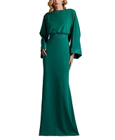 Tadashi Shoji Women's Moline Cowl Back Gown