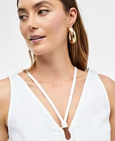 I.n.c. International Concepts Women's Linen-Blend O-Ring Maxi Dress, Exclusively at Macy's