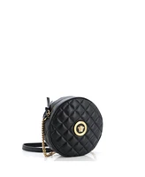 Pre-Owned Versace Small Medusa Icon Camera Bag Quilted Leather