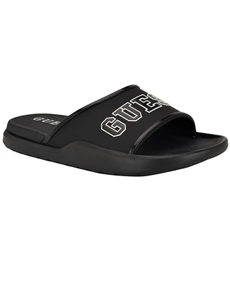 Guess Men's Mylas Branded Slip On Fashion Slides