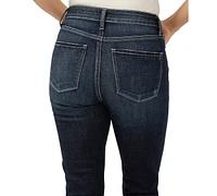 Silver Jeans Co. Women's Avery High-Rise Curvy-Fit Denim Capri