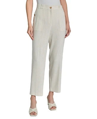 Jones New York Women's Pinstriped Straight-Leg Pants