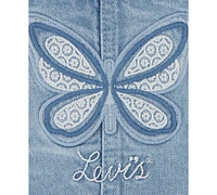 Levi's Baby Girls Bodysuit & Butterfly Crochet Shortall, 2 Piece Set