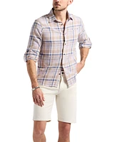 Men's Simbio Tailored Fit Long Sleeve Plaid Button-Front Shirt