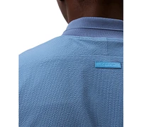 Calvin Klein Men's Relaxed Fit Seersucker Zip-Front Bomber Jacket