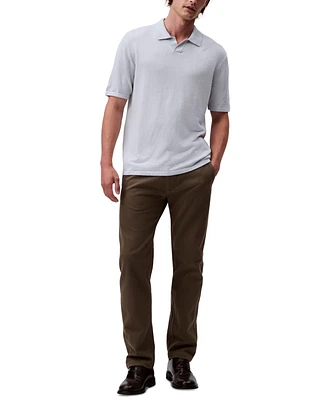 Calvin Klein Men's Textured Pullover Open-Collar Polo Shirt