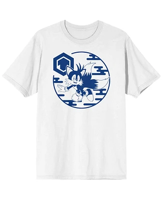 Sonic the Hedgehog Men's Tails Character White Graphic Tee - M