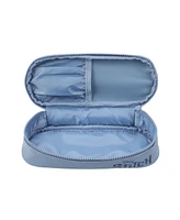 Disney Stitch Big Face Blue Zippered Dome Cosmetic Case