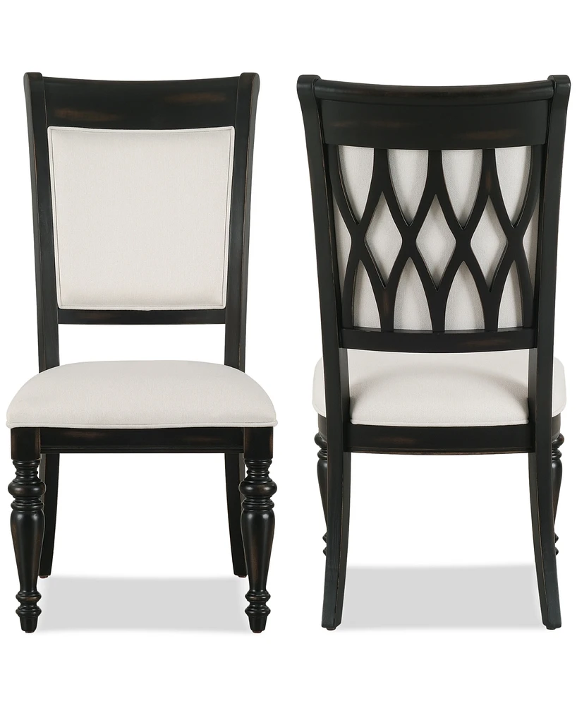 Daria -Pc. Upholstered Back Side Chair Set