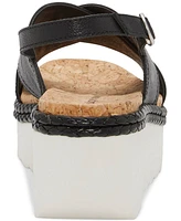 Lucky Brand Women's Pebina Crossband Platform Wedge Sandals