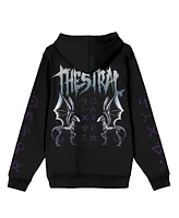 Harry Potter Big & Tall Thestral Seen By Death Long Sleeve Black Hooded Sweatshirt-4XL