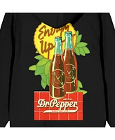 Dr. Pepper Men's Energy Up Black Zippered Hoodie-l