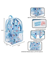 Squishmallows Clear Pvc 16.5” Backpack