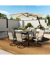 10 Ft. Outdoor Patio Cantilever Umbrella with Stand