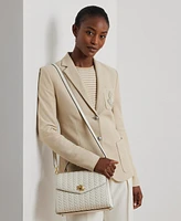 Lauren Ralph Lauren Quilted Leather Small Farrah Satchel