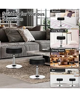 Adjustable 360 Swivel Storage Vanity Stool with Removable Tray