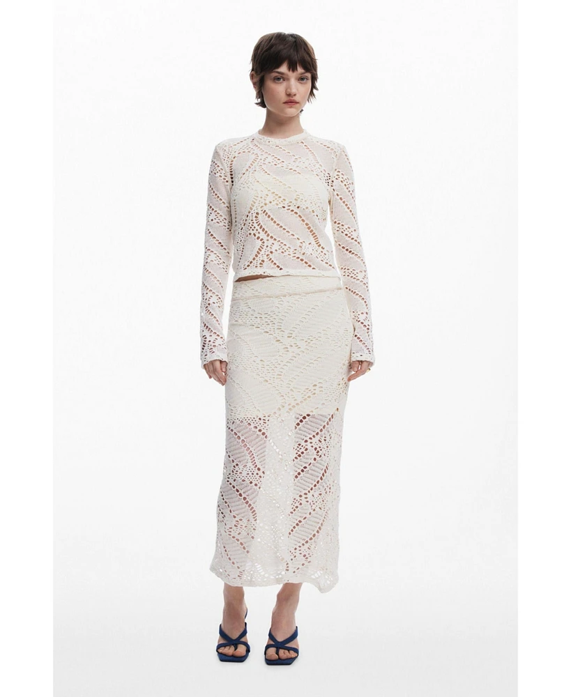 Desigual Women's Lace skirt