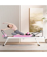 Pilates core bed, foldable home high quality, yoga studio with the same commercial fitness equipment, pink
