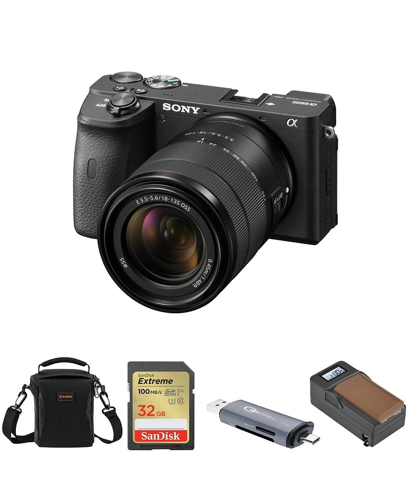 Sony Sony Alpha a6600 Mirrorless Interchangeable Lens Digital Camera with 18-135mm Lens