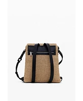 Desigual Women's Small raffia backpack