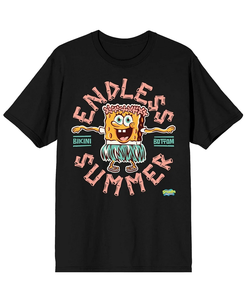 SpongeBob SquarePants Men's The Hula Dancing Endless Summer Tee- M