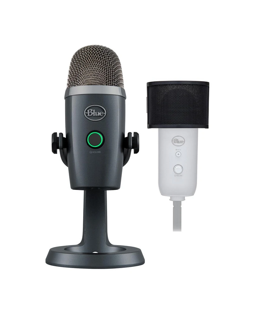 Blue Microphones Yeti Nano Premium Usb Mic (Shadow Grey) Podcaster's Bundle